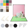 Tablero de fondo de doble cara de 2 piezas de 60 cm + Juego de accesorios de fotografía de papel de fondo de 7 piezas, especificaciones: Juego 3