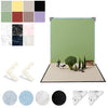 Tablero de fondo de doble cara de 2 piezas de 60 cm + Juego de accesorios de fotografía de papel de fondo de 7 piezas, especificaciones: Juego 7