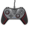 Para Switch / PC Gamepad con cable USB con función de vibración y ráfaga (negro)