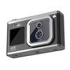 Cámara digital óptica de doble lente 4K HD Cámara para selfies de pantalla dual de 50 MP, sin memoria (negro)