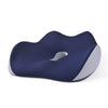 BEWALKER Cojín de espuma viscoelástica de rebote lento, cojín de asiento para silla de oficina transpirable y grueso (azul marino)