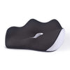 BEWALKER Cojín de espuma viscoelástica de rebote lento, cojín de asiento para silla de oficina transpirable y grueso (negro)