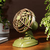Mini ventilador eléctrico silencioso de escritorio de oficina Ventilador retro USB de escritorio para exteriores (verde)