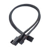 Cable de extensión del ventilador de refrigeración, Control de temperatura PWM de ordenador de 0,27 m, conector HUB del chasis (1 en 2)
