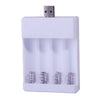 Cargador de batería rápido USB de 4 ranuras Batería recargable AA / AAA Caja de carga universal de cuatro ranuras, modelo: enchufable directamente