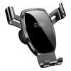 Soporte para teléfono celular para automóvil Ventilación de aire Triángulo Sensor de gravedad Soporte para teléfono para automóvil, Color: Modelo de espejo negro