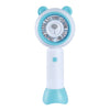 Ventilador de mano USB Mini ventilador portátil de escritorio lindo de dibujos animados (oso azul)