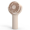 Mini ventilador pequeño de mano, ventilador portátil de escritorio silencioso recargable (rosa)