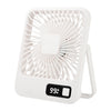 Ventilador de escritorio para el hogar montado en la pared Mini ventilador de escritorio portátil USB (blanco)