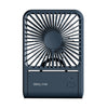 HX-123 Ventilador pequeño, delgado y liviano, plegable, de escritorio, montado en la pared, con carga USB (azul)