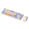 XUNSVFOX K820 Juegos con cable Sensación mecánica Juego de teclado y mouse de 94 teclas (azul lago)