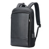 Bopai Mochila para computadora portátil liviana y resistente al agua para viajeros de negocios de piel de vaca de primera capa, color: insignia