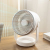 Ventilador de circulación de aire Ventilador silencioso de escritorio con carga USB (blanco)