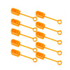 10 unids/pack XT60 enchufe de batería de litio cubierta protectora enchufe cubierta de aislamiento antioxidante a prueba de polvo (amarillo)