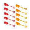 10 unids/pack XT60 enchufe de batería de litio cubierta protectora enchufe a prueba de polvo cubierta de aislamiento antioxidante (amarillo + rojo)