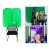 Pantalla verde recortada de fondo de doble cara para deportes electrónicos en vivo para silla (0,42 kg)