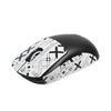 Para Logitech GPW 2-Generation Mouse Pegatinas antideslizantes que absorben la pasta de sudor, color: blanco Impresión media envolvente