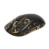Para Logitech GPW Mouse de 2 generaciones, pegatinas antideslizantes que absorben la pasta de sudor, color: negro, dorado, medio envolvente