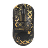 Para Logitech GPW Las pegatinas antideslizantes para mouse de segunda generación absorben la pasta de sudor, color: negro dorado completamente envolvente