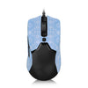 Pegatinas antideslizantes para ratón con diseño de copo de nieve, para Razer Viper Mini, azul, medio envolvente