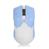 Pegatinas antideslizantes para ratón con diseño de copo de nieve, para Razer Viper V2 Pro, medio envolvente azul