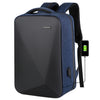 Mochila antirrobo para computadora portátil con bloqueo de contraseña de gran capacidad de 16 pulgadas con puerto USB (azul marino)