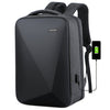 Mochila antirrobo para computadora portátil con bloqueo de contraseña de gran capacidad de 16 pulgadas con puerto USB (gris oscuro)