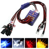 Kit de iluminación LED de 12, freno de dirección para modelos a escala 1/10, coche RC