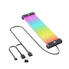 AOSOR Al200 Cable de neón Placa base de computadora Tarjeta gráfica Placa luminosa Fuente de alimentación Línea Decoración (Negro)