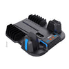 PGTECH GP-521 para Sony PS5 Base de carga con mango delgado Rejilla de enfriamiento del host con estante de disco (negro)