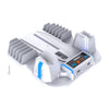 PGTECH GP-521 para Sony PS5 Base de carga con mango delgado Rejilla de enfriamiento del host con rejilla para discos (blanco)