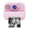 M8 Cámara de impresión térmica para niños con cámara dual de 2,4 pulgadas, 1080P HD, 2400 W, píxeles, color: rosa + 32 GB