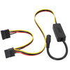 Cable adaptador de alimentación DC5525 a disco duro, modelo: uno a dos SATA