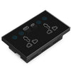 Enchufe inteligente Graffiti con interruptor USB + enchufe de control remoto de puerto dual tipo C, enchufe del Reino Unido, estilo: Wifi negro