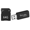 Tarjeta de memoria para cámara digital CCD + lector de tarjetas (64G)