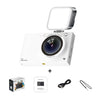 Cámara digital CCD de alta definición Cámara con tarjeta WiFi de 64 millones, color: blanco + luz de relleno