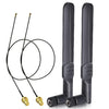 4 en 1 2,4 GHz/5,8 GHz 8dBi RP-SMA tarjeta de red inalámbrica adaptador WIFI Cable de extensión de antena