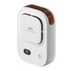HX-150A Pantalla digital para exteriores Carga USB silenciosa Ventilador de cuello colgante de cintura sin aspas (blanco)