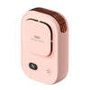 HX-150A Pantalla digital para exteriores Carga USB silenciosa Ventilador de cuello colgante para cintura sin aspas (rosa)