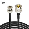 Cable adaptador BNC macho a UHF macho RG58 de 3 m