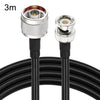Cable coaxial RF RG8X de 3 m, conector macho N a conector macho BNC