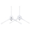 Para Roborock G20 / S8 Plus / S8 / S8 Pro accesorios para aspiradoras 1 par de cepillos laterales blancos