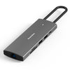 Blueendless 4K60Hz + Gigabit LAN + estación de acoplamiento de datos tipo C, especificaciones: tarjeta de lectura 9 en 1 gris