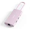Blueendless 4K60Hz + Gigabit LAN + estación de acoplamiento de datos tipo C, especificaciones: 6 en 1 rosa
