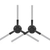 1 par de cepillos laterales negros para aspiradoras robot Dreame L20 Ultra / X20 Pro / X20 Pro Plus