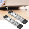 Almohadilla de aumento de soporte de enfriamiento invisible de 2 piezas para computadora portátil, teléfonos inteligentes y tabletas (gris claro)