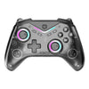 Controlador de juegos Bluetooth CM-619 programable con luces RGB para Switch / Steam Deck / PC / IOS / Android (negro)