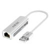 JINGHUA USB2.0 a RJ45 Tarjeta de red de 100 Mbps Caja de interfaz de red Tarjeta de red para computadora portátil Controlador gratuito (blanco)
