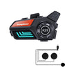 KUQIBAO Casco de motocicleta Auriculares Bluetooth impermeables con luz (micrófono suave)