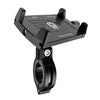 Kewig M7 Bicicleta 4 garras Soporte de navegación de aluminio Soporte para teléfono celular para ciclismo al aire libre (Negro)